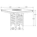 Gabriel Counter Height Dining Set - De Avenue Furniture
