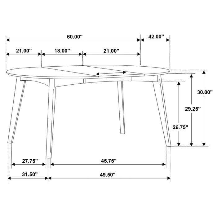 Jedda Extension Dining Table - De Avenue Furniture