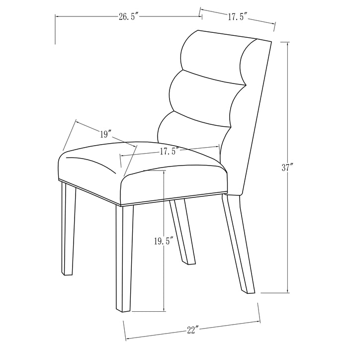 Carla Dining Side Chair - De Avenue Furniture