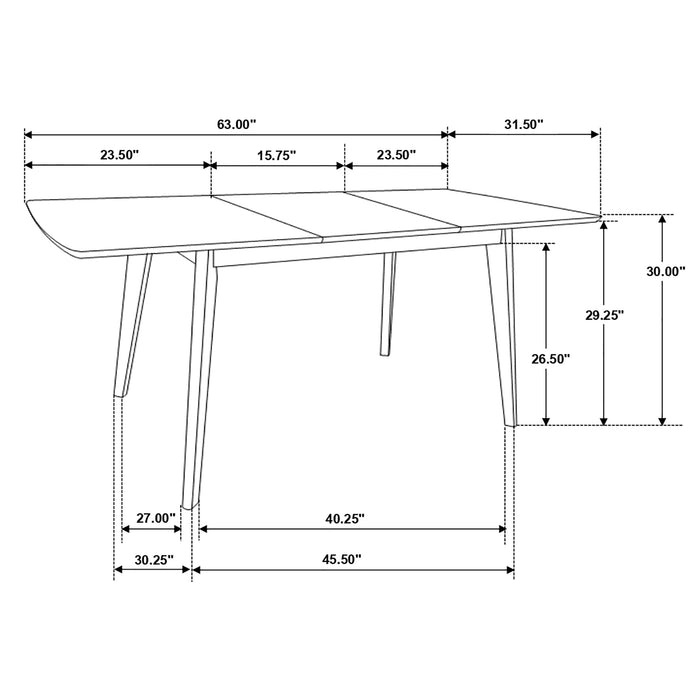 Alfredo Extension Dining Table - De Avenue Furniture