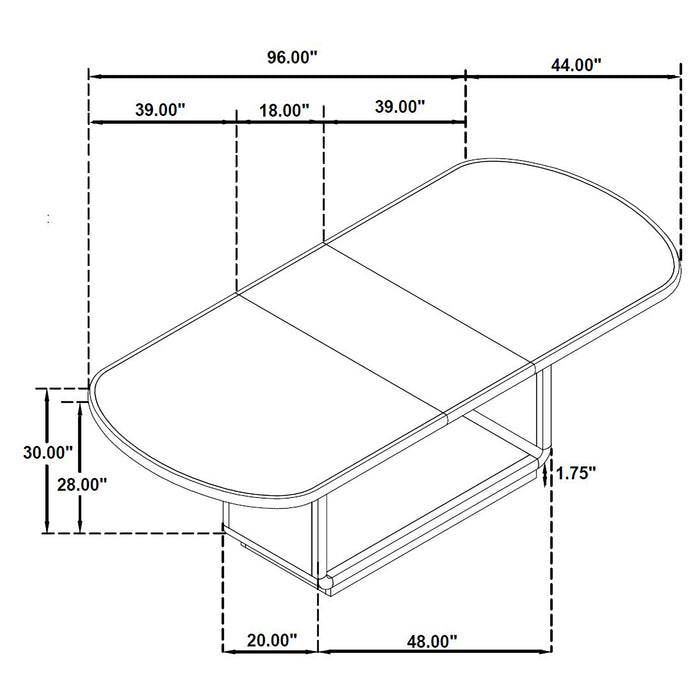 Leandro Extension Dining Table - De Avenue Furniture