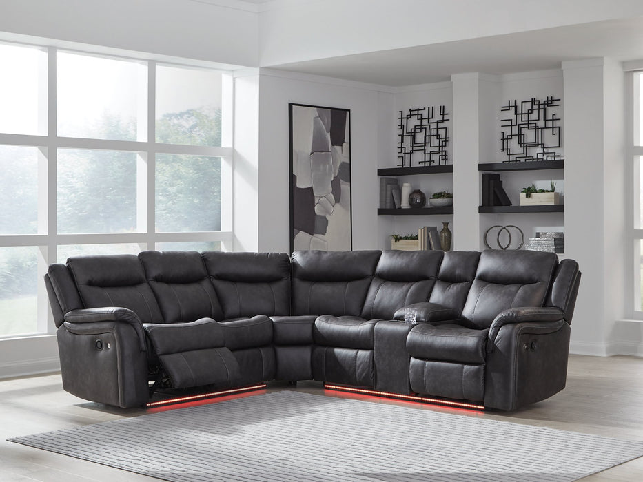Sultan Meadow Reclining Sectional - De Avenue Furniture