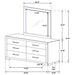 Jessica Dresser with Mirror - De Avenue Furniture