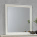 Sandy Beach Rectangular Dresser Mirror Cream White - De Avenue Furniture