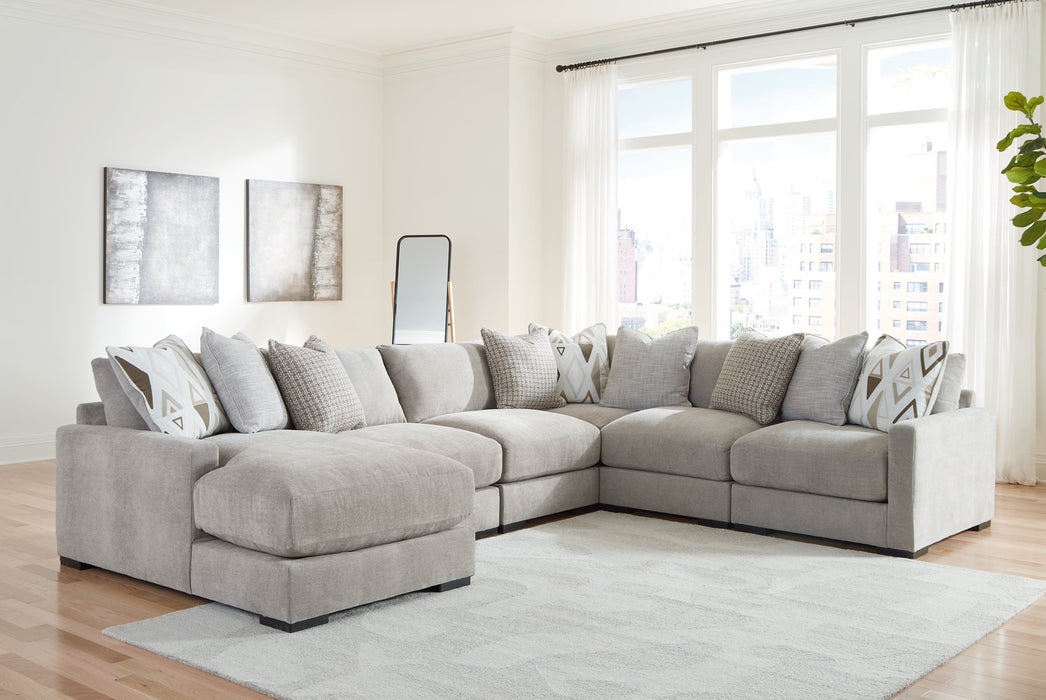 Aslan Court Sectional with Chaise - De Avenue Furniture