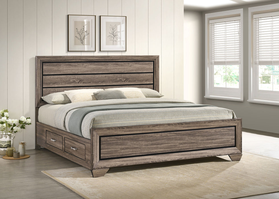 Kauffman Panel Platform Storage Bed - De Avenue Furniture