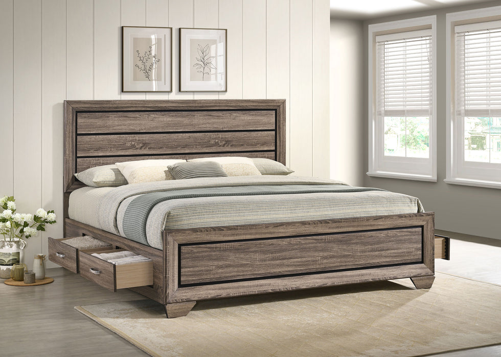 Kauffman Panel Platform Storage Bed - De Avenue Furniture