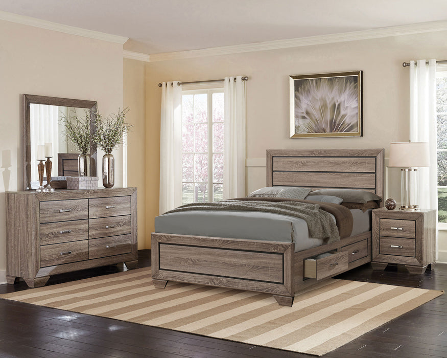 Kauffman Panel Platform Storage Bed - De Avenue Furniture