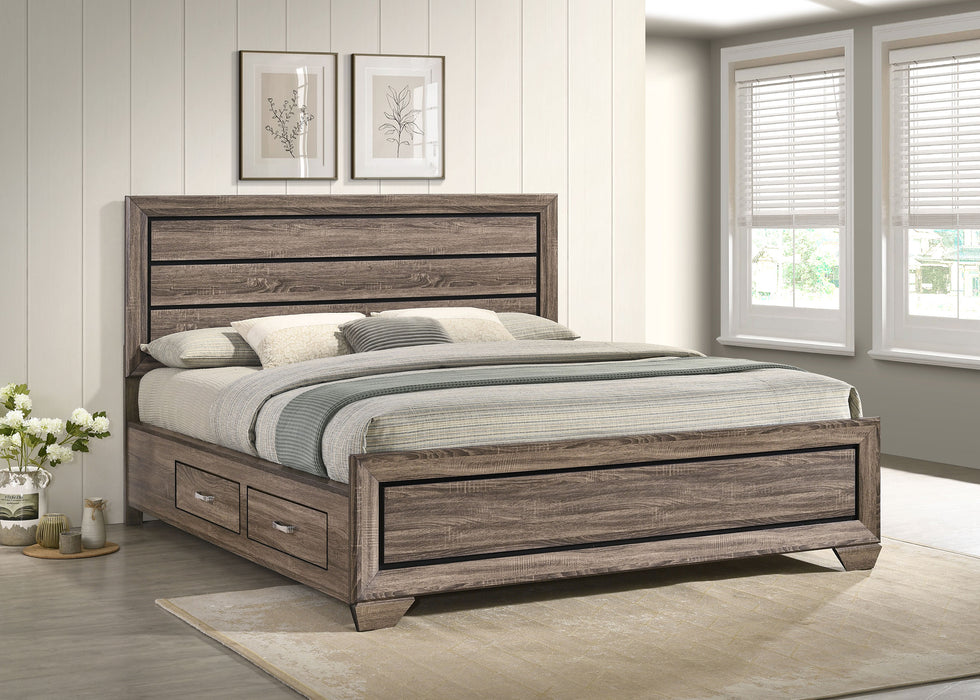 Kauffman Panel Platform Storage Bed - De Avenue Furniture