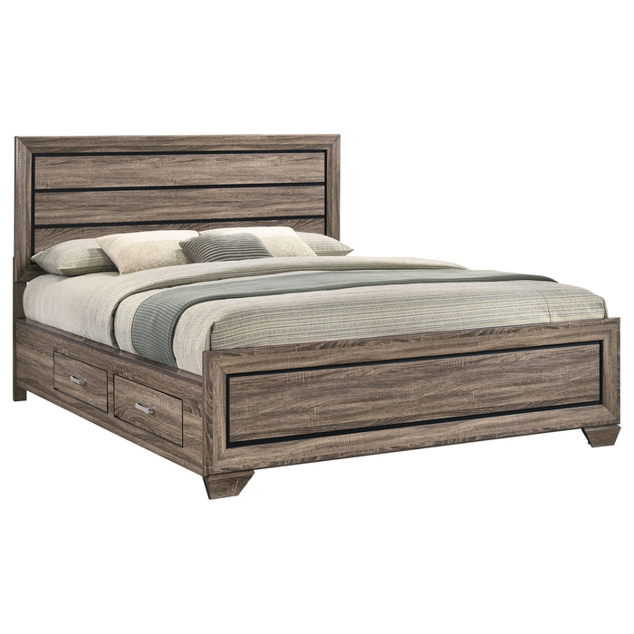 Kauffman Panel Platform Storage Bed - De Avenue Furniture
