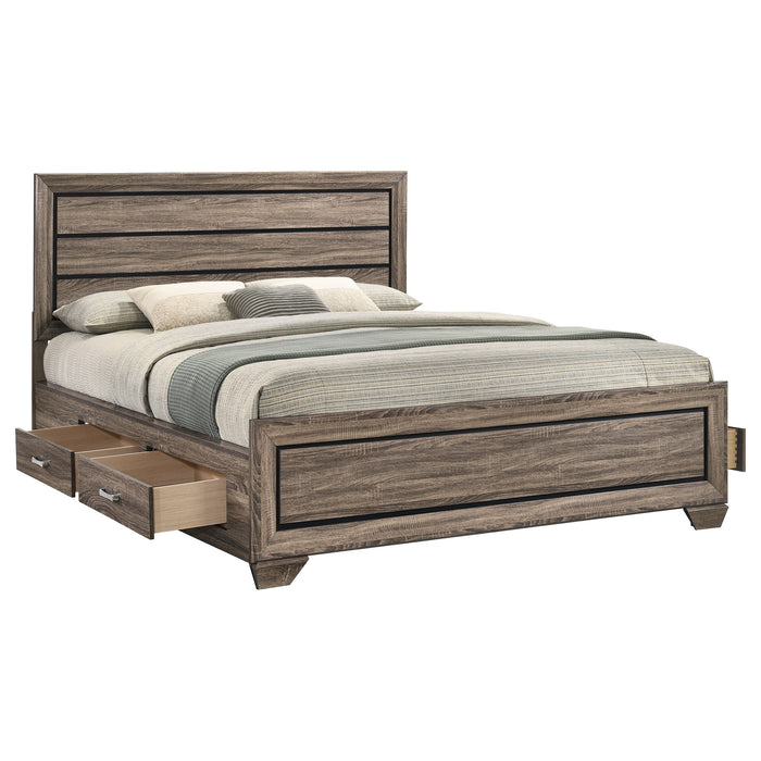 Kauffman Panel Platform Storage Bed - De Avenue Furniture