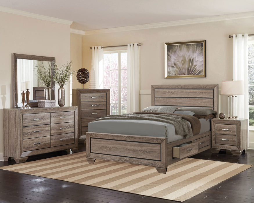 Kauffman Panel Platform Storage Bed - De Avenue Furniture
