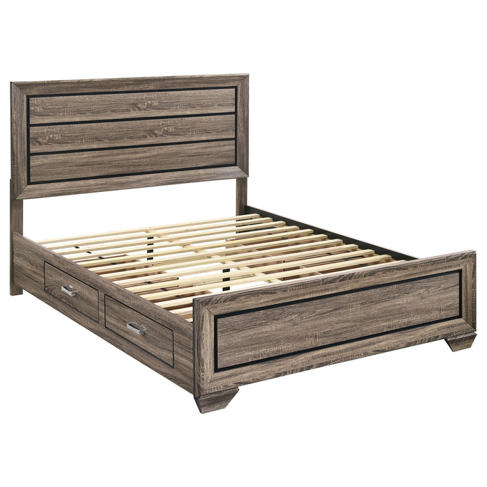 Kauffman Panel Platform Storage Bed - De Avenue Furniture