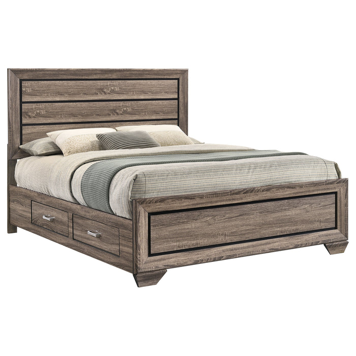 Kauffman Panel Platform Storage Bed - De Avenue Furniture