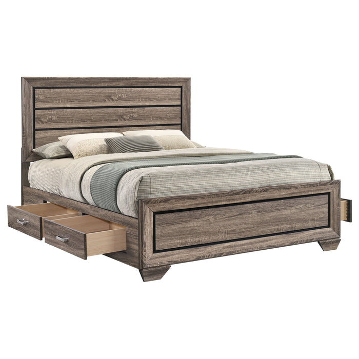 Kauffman Panel Platform Storage Bed - De Avenue Furniture