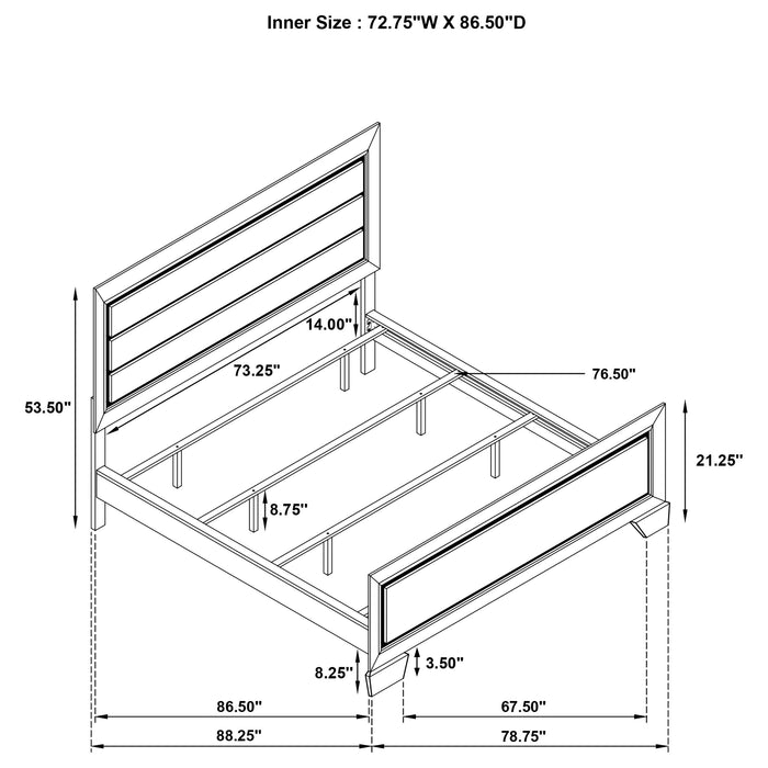 Kauffman Panel Bed - De Avenue Furniture