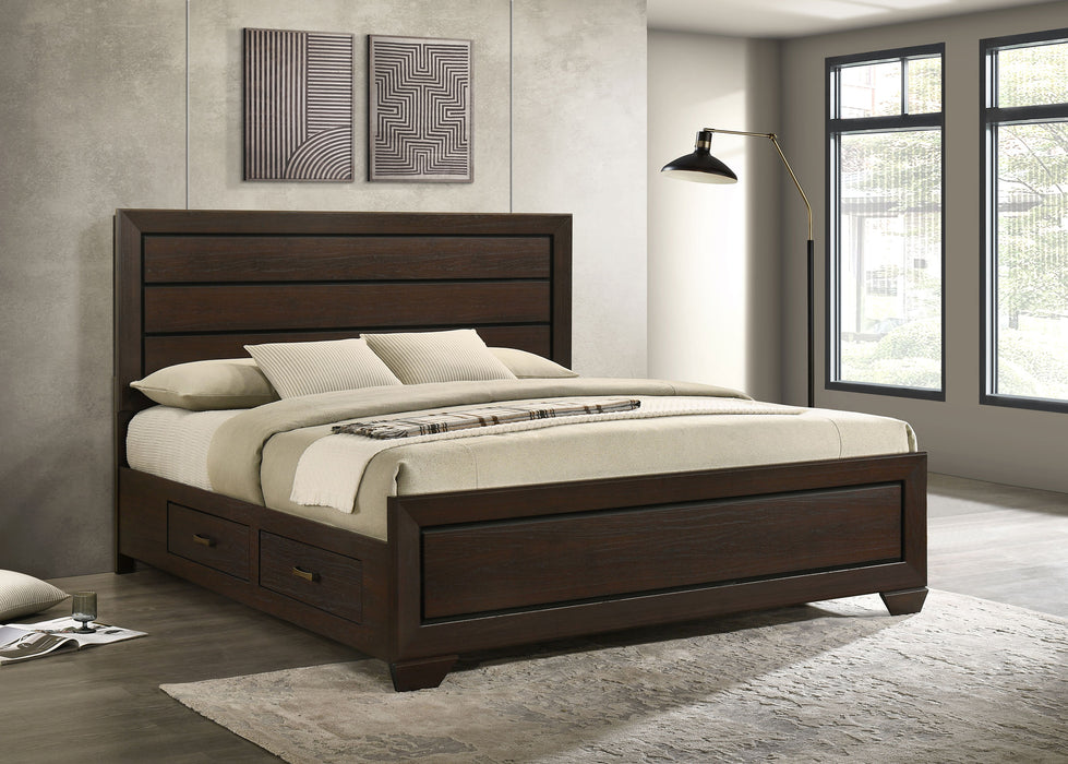 Kauffman Panel Platform Storage Bed - De Avenue Furniture
