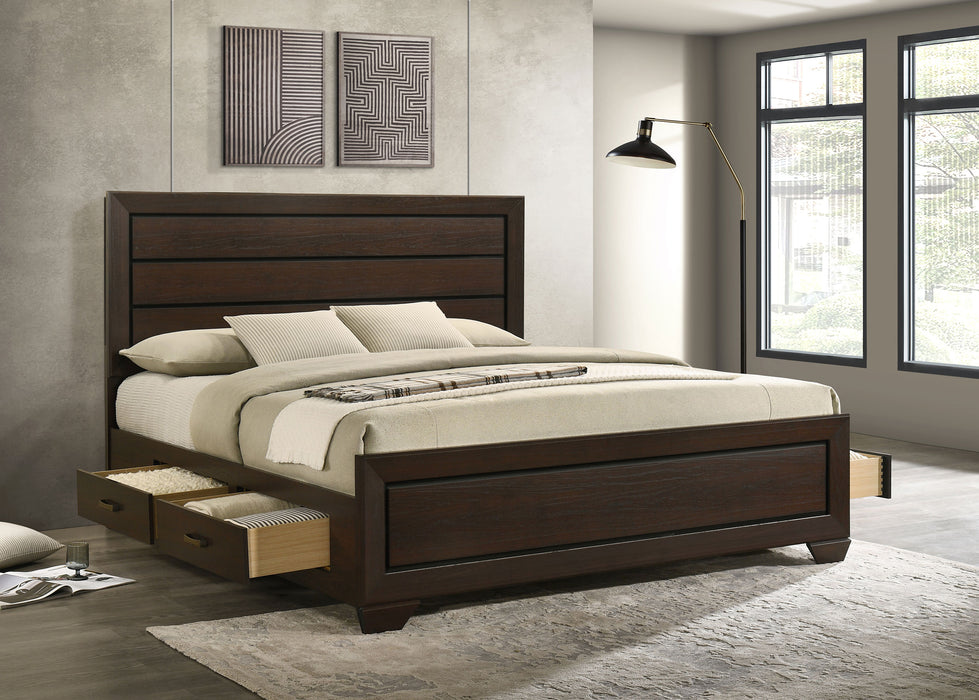 Kauffman Panel Platform Storage Bed - De Avenue Furniture