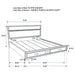 Miranda Panel Platform Storage Bed - De Avenue Furniture