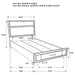 Miranda Panel Platform Storage Bed - De Avenue Furniture
