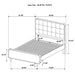 Robyn Panel Platform Bed - De Avenue Furniture