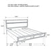 Miranda Panel Platform Storage Bed - De Avenue Furniture