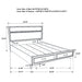 Miranda Panel Platform Storage Bed - De Avenue Furniture