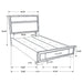 Miranda Panel Platform Storage Bed - De Avenue Furniture