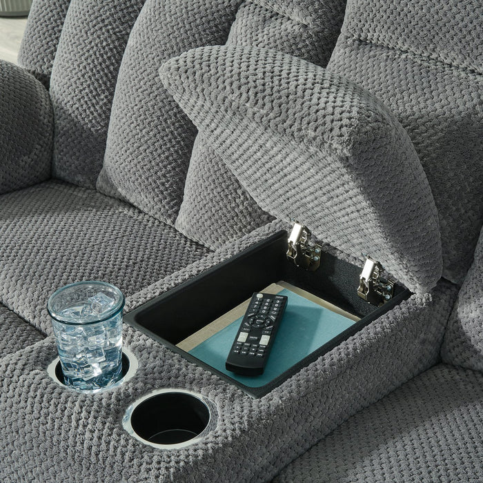 Observation Power Reclining Loveseat with Console - De Avenue Furniture