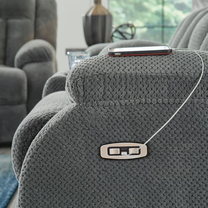 Observation Power Reclining Sofa with Drop Down Table - De Avenue Furniture