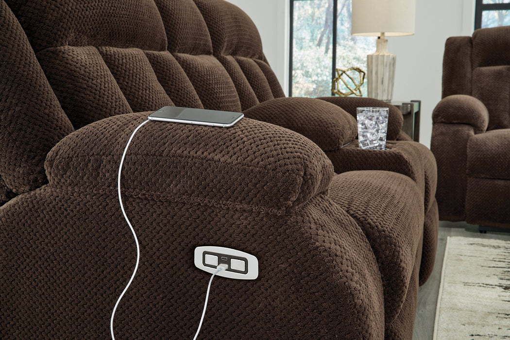 Observation Power Reclining Loveseat with Console - De Avenue Furniture