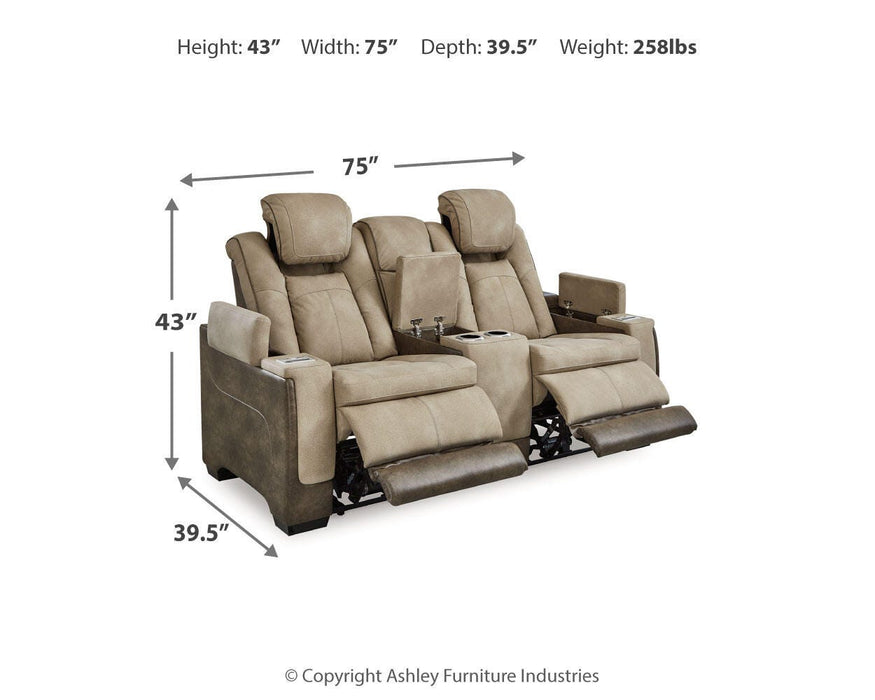 Next-Gen DuraPella Power Reclining Loveseat with Console - De Avenue Furniture