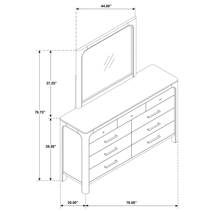 Solano Dresser with Mirror - De Avenue Furniture