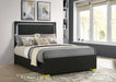 Marceline Panel Bed with LED Lighting - De Avenue Furniture