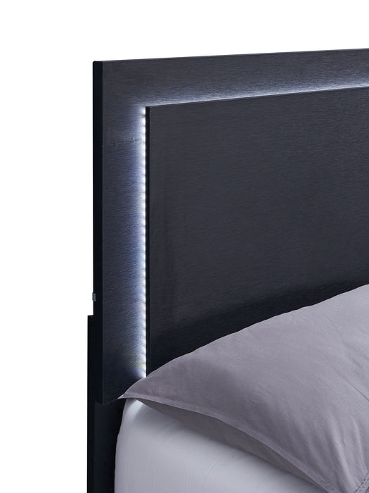 Marceline Panel Bed with LED Lighting - De Avenue Furniture