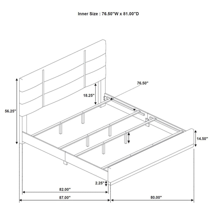Ines Panel Bed - De Avenue Furniture