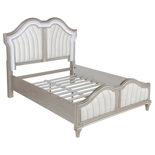 Evangeline Panel Bed with LED Lighting - De Avenue Furniture