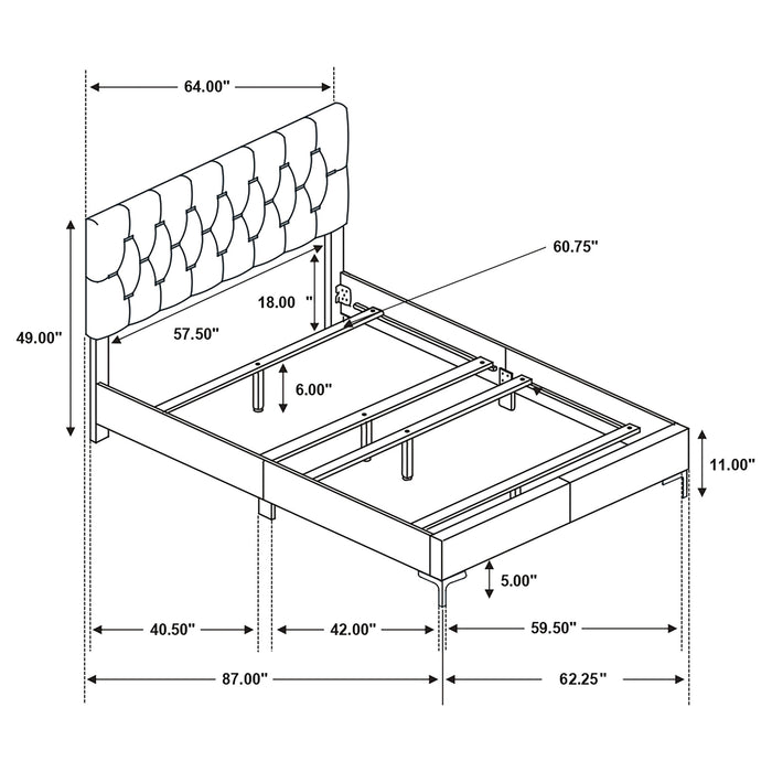 Kendall Panel Bed - De Avenue Furniture