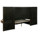 Terrace Wall Panel Platform Storage Bed with Attached Nightstands - De Avenue Furniture
