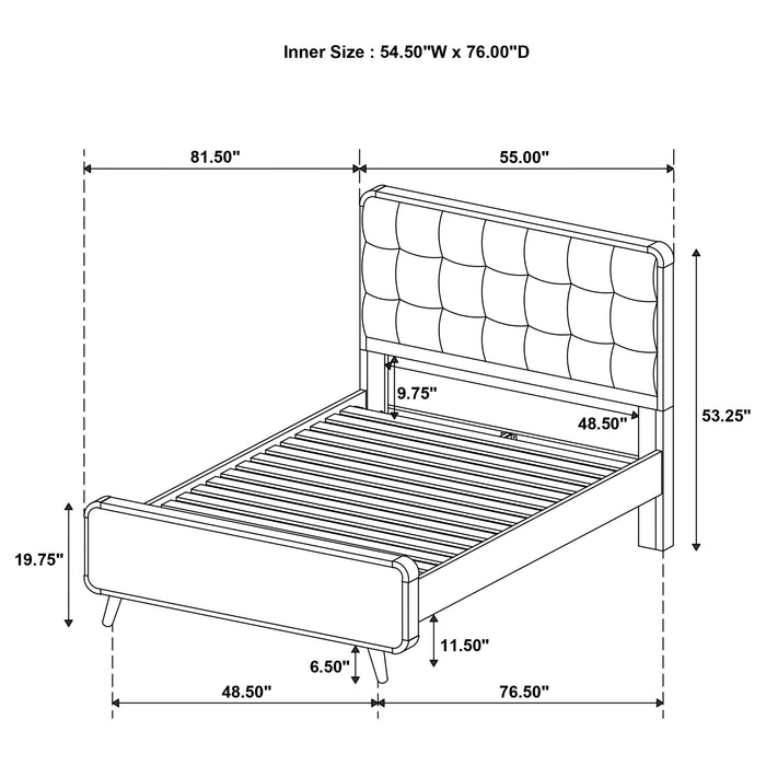 Robyn Panel Platform Bed - De Avenue Furniture