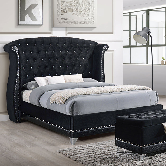 Barzini Wingback Platform Bed - De Avenue Furniture