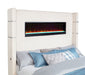 Tisdall Wingback Bed with Flame Visualizer - De Avenue Furniture