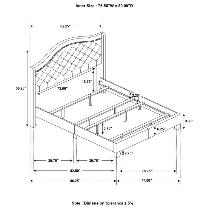 Sonoma Wingback Bed - De Avenue Furniture