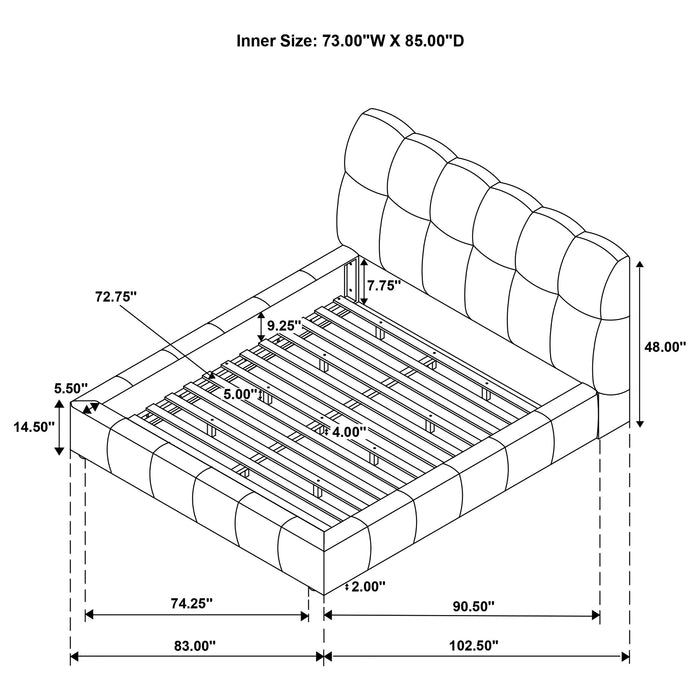 Nollet Panel Platform Bed - De Avenue Furniture