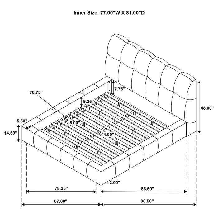 Nollet Panel Platform Bed - De Avenue Furniture