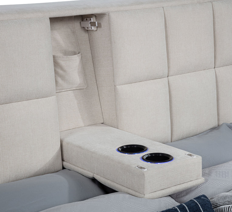 Dreux Panel Platform Bed - De Avenue Furniture