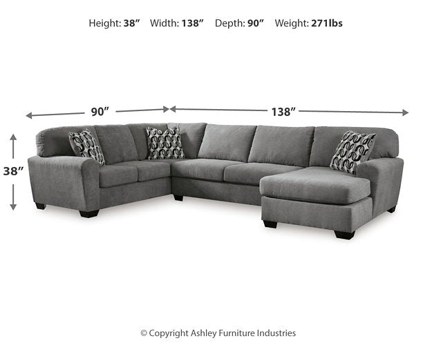 Birkdale Court Sectional with Chaise - De Avenue Furniture