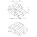 Portland Convertible Sleeper Sofa Bed - De Avenue Furniture