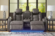 Fyne-Dyme Power Reclining Loveseat with Console - De Avenue Furniture