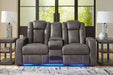 Fyne-Dyme Power Reclining Loveseat with Console - De Avenue Furniture